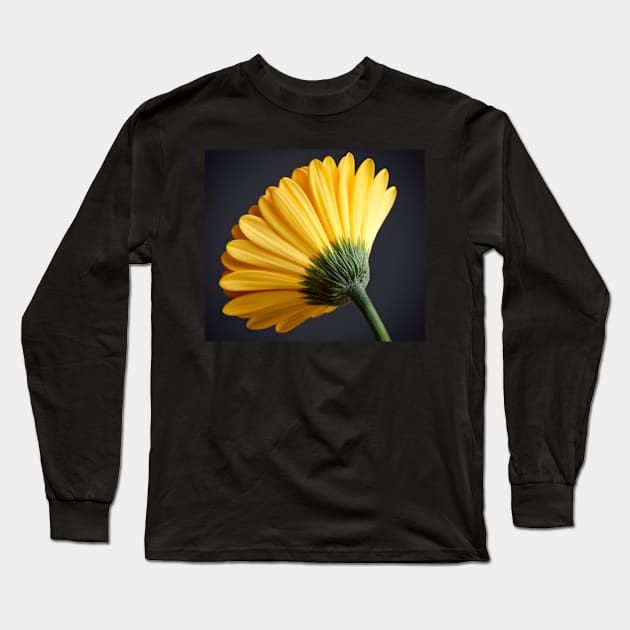 Orange Gerbera Flower Long Sleeve T-Shirt by adrianbrockwell